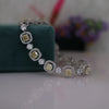Luxury Cushion Cut Yellow Diamond Tennis Bracelet | Halo Lab Grown Diamond Bracelet