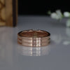 Men’s Emerald Cut Lab Grown Diamond Ring | 14K Rose Gold Wedding Ring