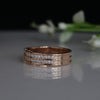 Men’s Emerald Cut Lab Grown Diamond Ring | 14K Rose Gold Wedding Ring