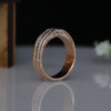 Men’s Emerald Cut Lab Grown Diamond Ring | 14K Rose Gold Wedding Ring