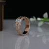 Men’s Emerald Cut Lab Grown Diamond Ring | 14K Rose Gold Wedding Ring