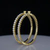 Close Setting Graduated Lab Grown Diamond Bangle