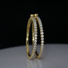 Close Setting Graduated Lab Grown Diamond Bangle