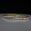Close Setting Graduated Lab Grown Diamond Bangle
