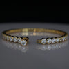 Close Setting Graduated Lab Grown Diamond Bangle