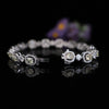 Luxury Cushion Cut Yellow Diamond Tennis Bracelet | Halo Lab Grown Diamond Bracelet