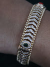 South Indian Traditional Open Close Setting Lab Diamond Openable Bangles Set | Bridal Jewelry