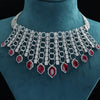 Lab Diamond and Ruby Cascade Choker