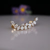 Multi Shape Lab Grown Diamond Ear Cuff Earrings in 14K Gold  for Women
