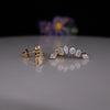 Multi Shape Lab Grown Diamond Ear Cuff Earrings in 14K Gold  for Women