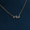 Marquise Emerald Round  Lab Grown Diamond  Minimal Gold Chain Pendant Gift for Her