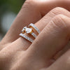 1.56 CT Fancy Pear Shape Lab Grown Diamond Ring
