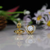 0.81 ct Each E VS1 IGI Round Fancy Lab Made Diamond Earring
