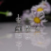 1.5 carat Each Solitaire Lab Made Diamond Earstud