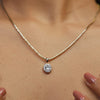 Oval Shape Lab Grown Diamond Only Pendant