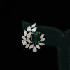 Fancy lab-grown diamonds embracing a zambian emerald-bold, graceful, and timeless
