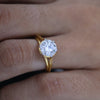 1.72 carat E VVS1 IGI certified Round Diamond Solitaire Ring