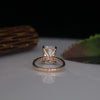 Beautiful Hidden Halo Cushion shape 5.03 CT Lab Grown Diamond Engagement Ring
