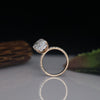 Beautiful Hidden Halo Cushion shape 5.03 CT Lab Grown Diamond Engagement Ring