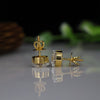 Elegant Jewelry 2.0CT Each Round Lab Grown Diamond Solitaire Stud Earrings 14K Yellow Gold