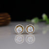 1.00 Ct Round Shape Lab Grown Diamond Detachable Halo Stud