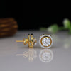 1.00 Ct Round Shape Lab Grown Diamond Detachable Halo Stud
