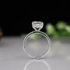 3.01 CT F VVS2 Radiant Shape Lab Grown Diamond Solitaire Ring