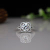 Solitaire lab grown diamond wedding ring