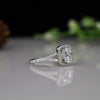 Solitaire lab grown diamond wedding ring