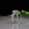 Solitaire lab grown diamond wedding ring