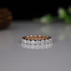 18kt Rose Gold Wedding Lab Grown Diamond Band