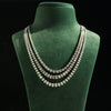 Multi-layered Lab Grown diamond necklace