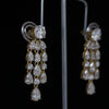 Luxury Pear Drop Lab Grown Diamond Dangle Earrings in 14K Yellow Gold