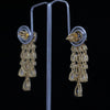 Luxury Pear Drop Lab Grown Diamond Dangle Earrings in 14K Yellow Gold