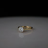 Round Solitaire Lab Grown Diamond Ring in 14K Gold – Classic Engagement Ring