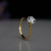 Round Solitaire Lab Grown Diamond Ring in 14K Gold – Classic Engagement Ring