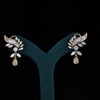 Luxury Lab Grown Diamond Feather Drop Earrings in 14K Yellow Gold | Elegant Statement Earrings
