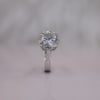 Round Solitaire Diamond Ring in 14K White Gold | Classic Engagement Ring