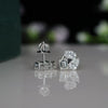 Oval, Emerald &amp; Pear Shaped Lab-Grown Diamond Earrings – Triple Stone Elegance