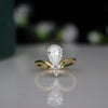 Pear-cut lab-grown diamond Ring, set in sleek yellow gold — perfect for engagements, promises, or everyday elegance.
