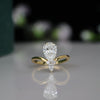 Pear-cut lab-grown diamond Ring, set in sleek yellow gold — perfect for engagements, promises, or everyday elegance.