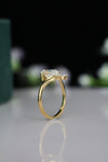 Pear-cut lab-grown diamond Ring, set in sleek yellow gold — perfect for engagements, promises, or everyday elegance.