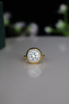 2 carat E VVS2 IGI Certified Round Lab Diamond With Halo Engagement Ring
