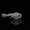 Evil Eye Lab Grown Diamond Pendant Necklace – 14K White Gold , Protective Jewelry