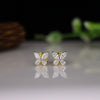 Delicate Butterfly Diamond Earrings – Graceful Sparkle in a Petite Design