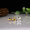 Delicate Butterfly Diamond Earrings – Graceful Sparkle in a Petite Design