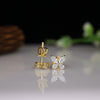 Delicate Butterfly Diamond Earrings – Graceful Sparkle in a Petite Design