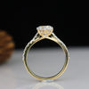 Elegant Engagement Lab Grown Diamond Solitaire Ring in 14K Yellow Gold Ring