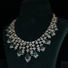Luxury Russion Emerald & Lab Diamond Bridal Necklace Set – 14K Gold
