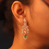 Luxury Russion Emerald Drop Lab Grown Diamond Earrings –  Bridal Statement Jewelry